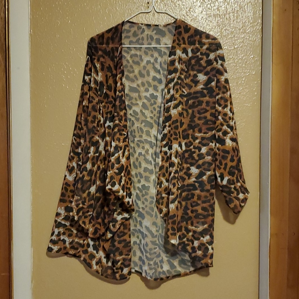 Leopard Print kimono